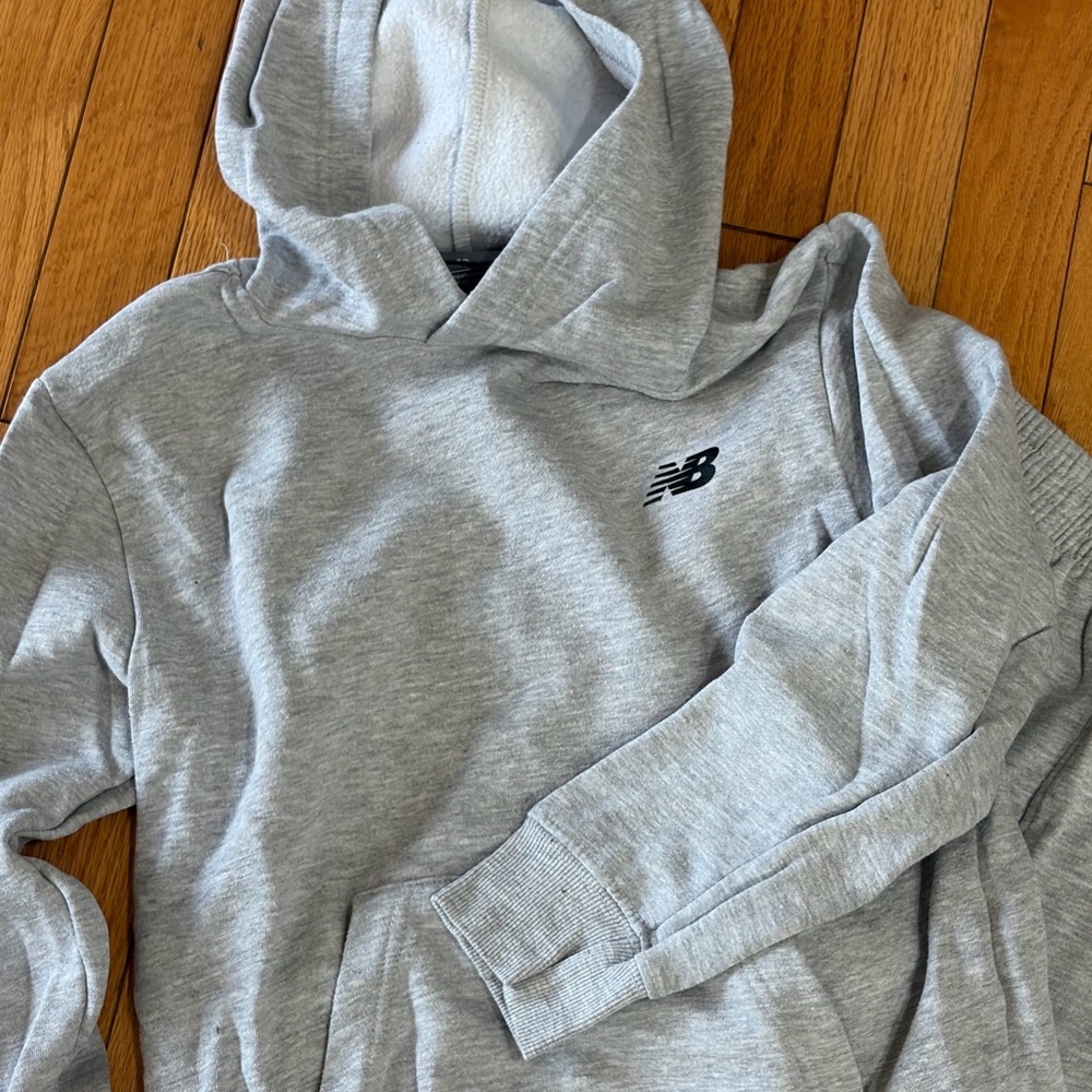 New Balance Light Gray Men's Hoodie